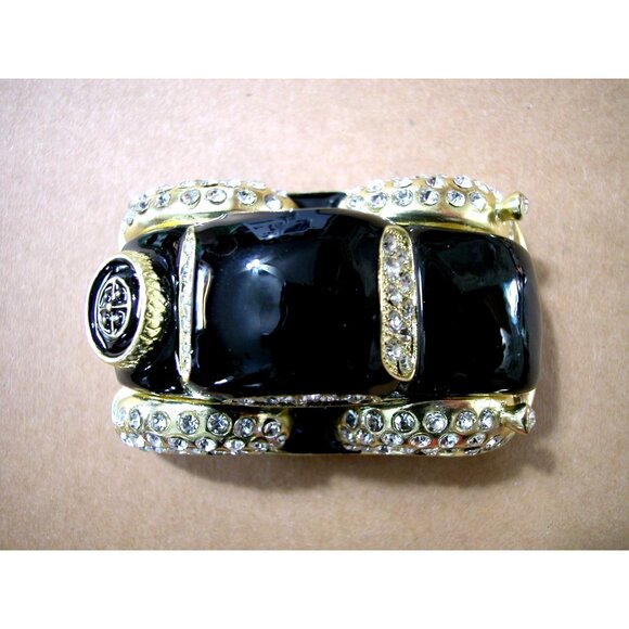 Gold & Black Car With Crystal Accents - Picture 1 of 4